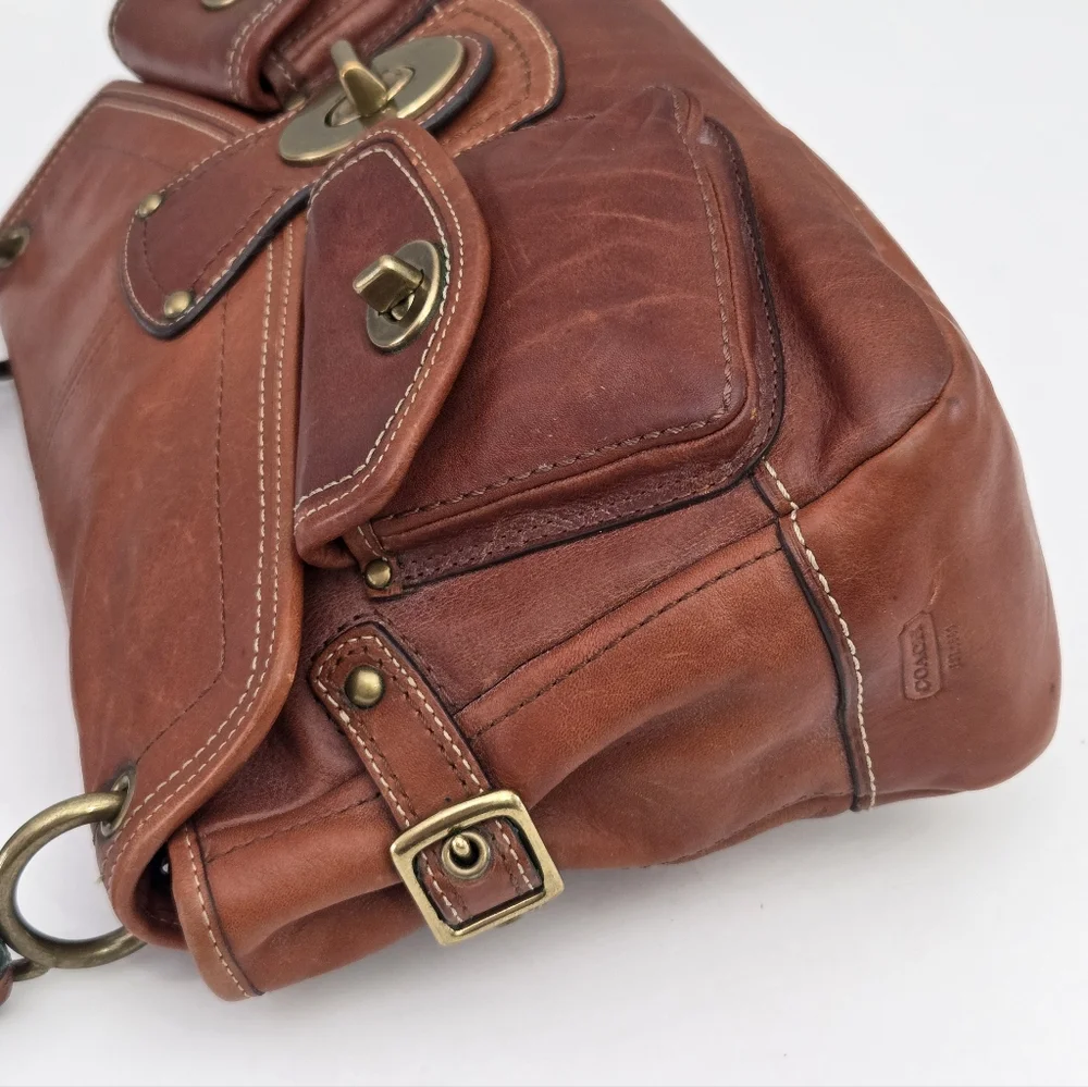 GORGEOUS COACH Y2K LIMITED EDITION LEIGH LEATHER LEGACY SATCHEL BAG 11128 - Picture 2 of 10